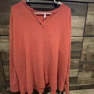 waffle knit sweater